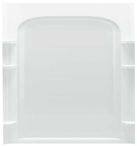 Sterling Ensemble 72232100-0 Shower Back Wall, 72-1/2 in L, 60 in W, Vikrell, High-Gloss, Alcove Installation, White