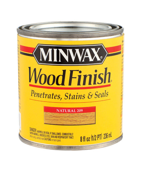 Minwax Wood Finish Transparent Oil-Based Wood Stain Natural 1/2 pt.