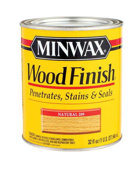 Minwax Wood Finish Transparent Oil-Based Wood Stain Natural Tintable 1 qt.