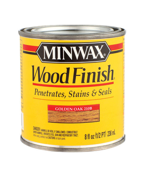 Minwax Wood Finish Transparent Oil-Based Wood Stain Golden Oak 1/2 pt.