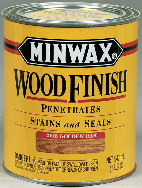 Minwax Wood Finish Transparent Oil-Based Wood Stain Golden Oak 1 qt.