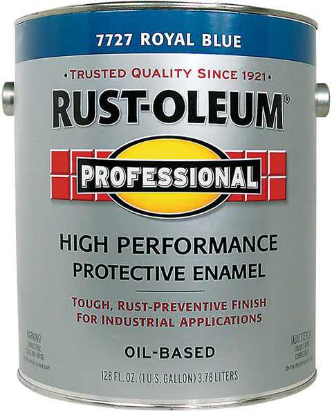 RUST-OLEUM PROFESSIONAL 215964 Protective Enamel, Gloss, Royal Blue, 1 gal Can, Pack of 2