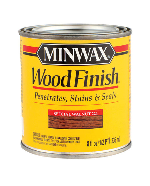 Minwax Wood Finish Transparent Oil-Based Wood Stain Special Walnut 1/2 pt.