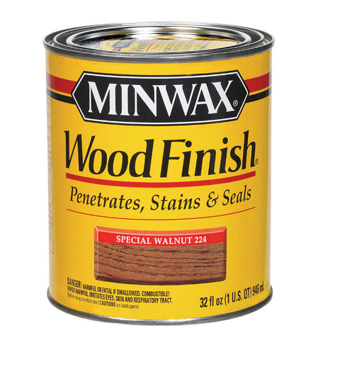 Minwax Wood Finish Transparent Oil-Based Wood Stain Special Walnut 1 qt.