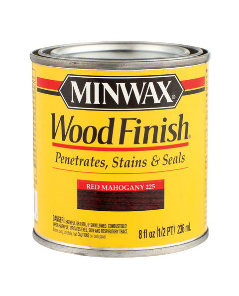 Minwax Wood Finish Transparent Oil-Based Wood Stain Red Mahogany 1/2 pt.
