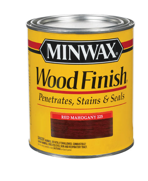 Minwax Wood Finish Transparent Oil-Based Wood Stain Red Mahogany 1 qt.