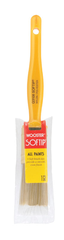 Wooster Softip 1 in. W Flat Nylon Polyester Paint Brush