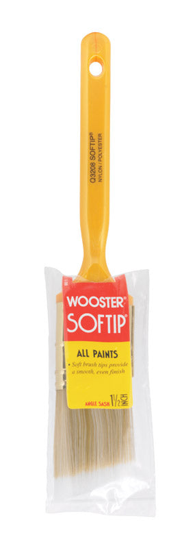 Wooster Softip 1 1/2 in. W Angle Nylon Polyester Trim Paint Brush