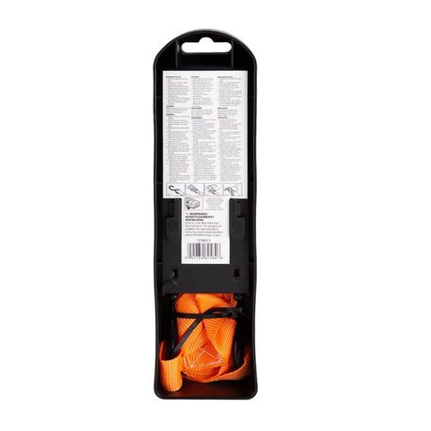 ProSource FH64070 Tie-Down, 1 in W, 13 ft L, Metal/Polyester, Orange, 300 lb, S-Hook End Fitting, Steel End Fitting