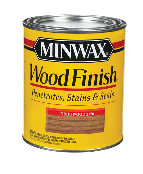 Minwax Wood Finish Transparent Oil-Based Wood Stain Driftwood 1 qt.