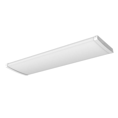 Metalux 4PWW-4080C5 Wide Commercial Wraparound, 0.23 A, 120 to 277 V, 65 W, LED Lamp, Plastic/Steel Fixture