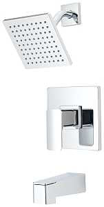 Boston Harbor F12A0006CP Faucet Tub-Shower, Fixed Mount Showerhead, 1.75 gpm Showerhead, 1 Spray Settings