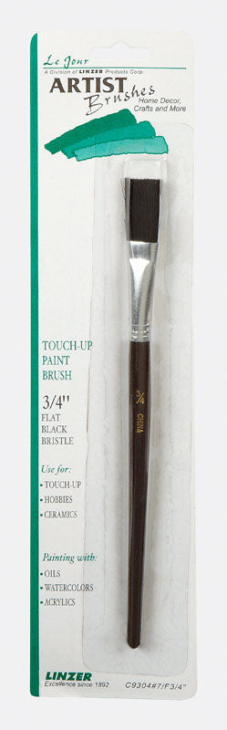 Linzer 3/4 in. W Flat Black China Bristle Touch-up Paint Brush