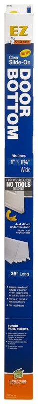 Frost King EZ77CL Door Bottom, 36-1/2 in L, 2-3/4 in W, Vinyl, Smooth, Pack of 12