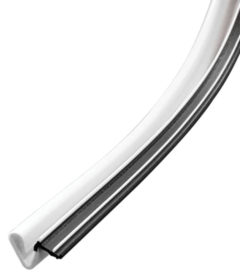 Frost King ES184W Weatherstrip, 3/4 in W, 1/2 in Thick, 7 ft L, PVC, White