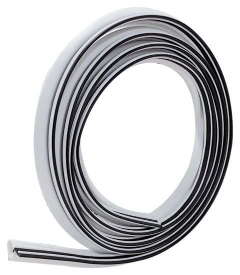 Frost King ES184W Weatherstrip, 3/4 in W, 1/2 in Thick, 7 ft L, PVC, White