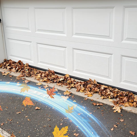 Frost King EZ20BK Self-Stick Garage Door Sweep, 20 ft L, 3-1/8 in W, Rubber Insert
