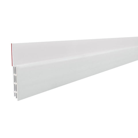 Frost King EZ111W Self-Stick Door Sweep, 36 in L, 2 in W, Rubber Insert