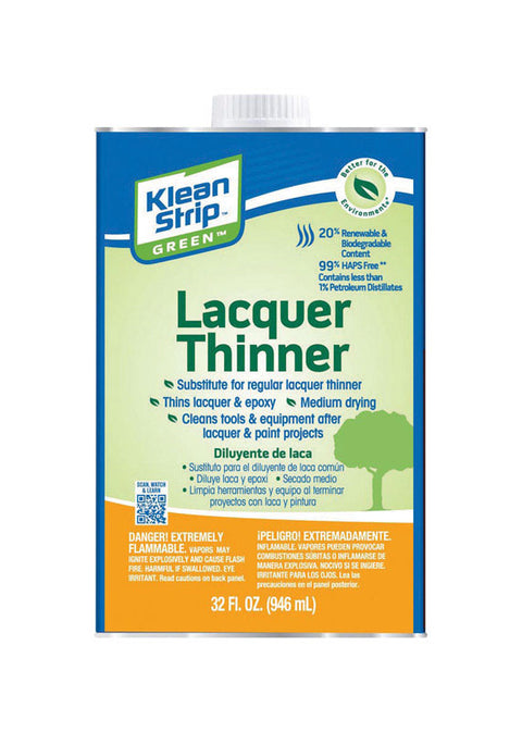 Klean Strip Green Lacquer Thinner 32 oz.
