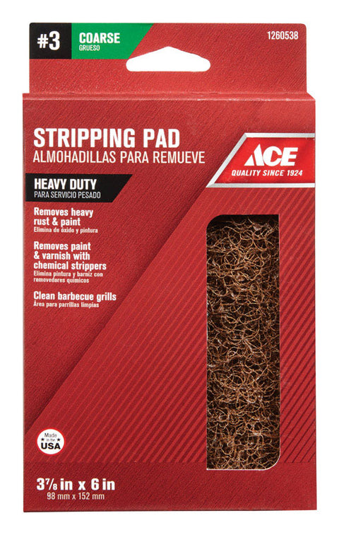Ace 3-7/8 in. W x 6 in. L Coarse 3 Stripping Pad