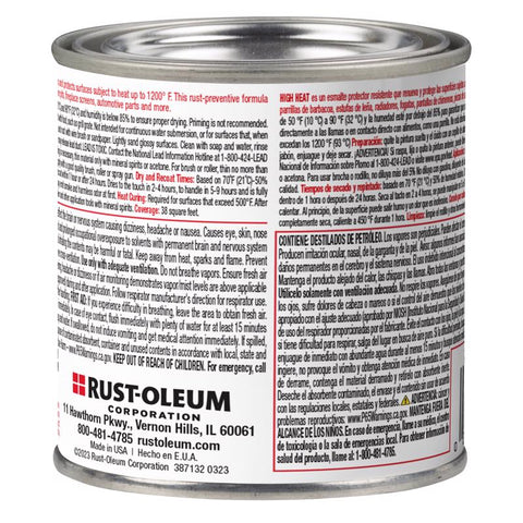 Rust-Oleum Specialty Flat BBQ Black Oil-Based High Heat Enamel 0.5 pt
