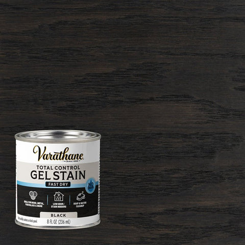 WOOD STAIN WBG BLACK 1/2PINT, Pack of 4