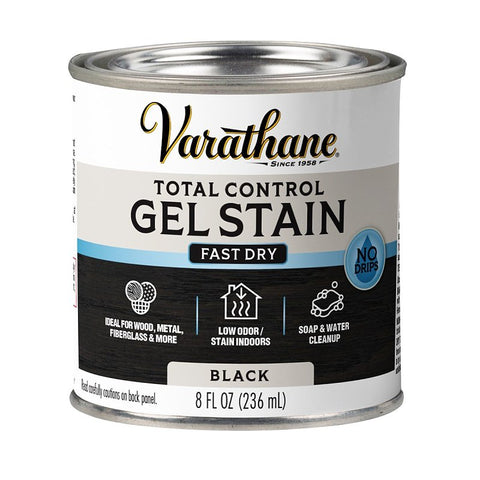 WOOD STAIN WBG BLACK 1/2PINT, Pack of 4