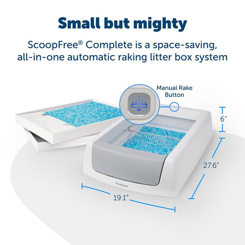 PetSafe ScoopFree PAL00-17296 Litter Box, 20.4 in W, 29 in D, Plastic