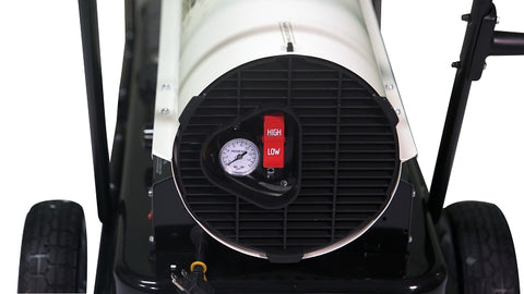 Reddy Heater Kerosene Forced Air Heater, 13 gal Fuel Tank, Kerosene/Diesel, 180000/220000 Btu, Red