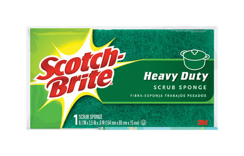 3M Scotch-Brite For Household Scrub Sponge 3.5 in. W x 6.1 in. L