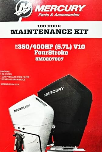 Mercury Marine OEM 350/400 HP 100 Hr Maintenance Kit V10 8M0207807