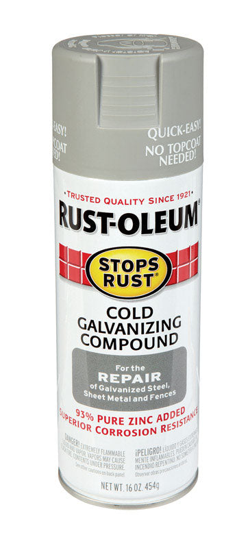 Rust-Oleum Stops Rust Gray Cold Galvanizing Compound Spray 16 oz.