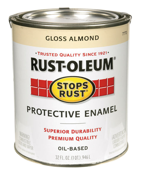 Rust-Oleum Oil Based Protective Enamel Almond Gloss 1 qt.