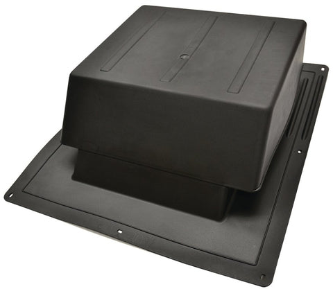 Master Flow IR65BL Roof Louver, 5.88 in L, 18 in W, Resin, Black, Pack of 6