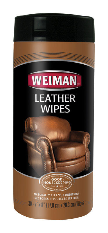 Weiman 30 count Leather Wipes