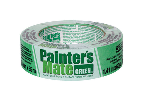 Painter's Mate 1.41 in. W x 60 yd. L General Purpose Masking Tape Medium to High Strength Green