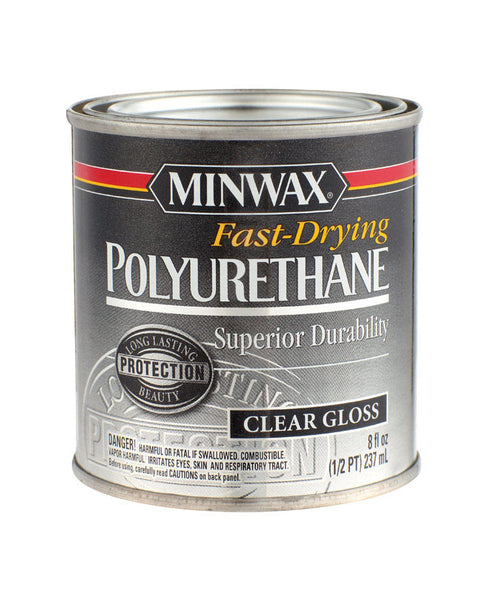 Minwax Gloss Clear Fast-Drying Polyurethane 0.5 pt.