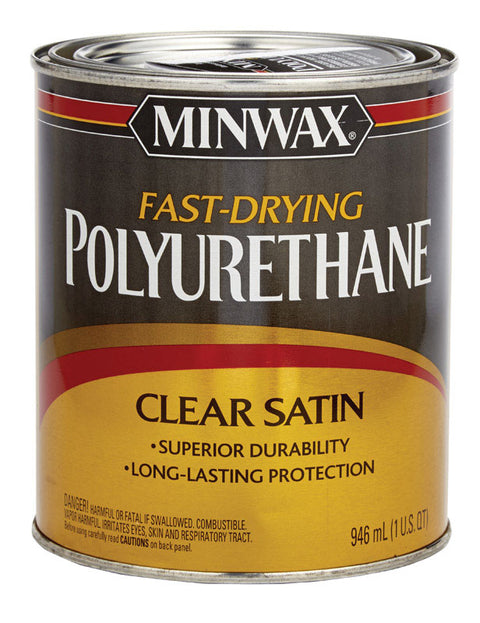 Minwax Satin Clear Fast-Drying Polyurethane 1 qt.