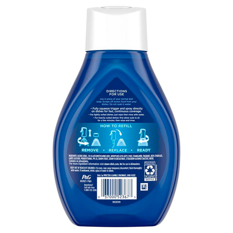Dawn Platinum Plus Powerwash 52367 Dish Soap Spray Refill, 16 oz, Liquid, Apple, Colorless