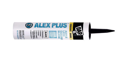DAP Alex Plus Acrylic Latex Caulk Black 10.1 oz.