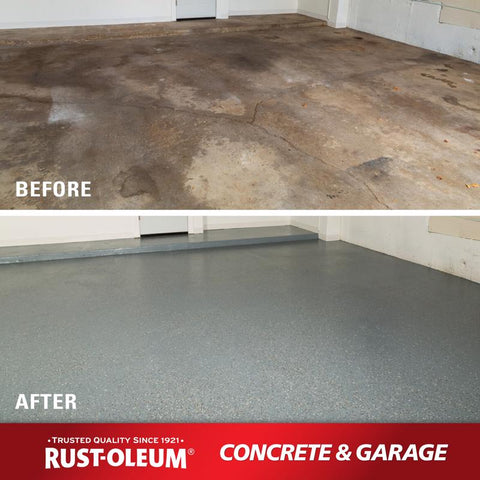 Rust-Oleum Satin Armor Gray Acrylic Concrete & Garage Floor Paint 1 gal, Pack of 2