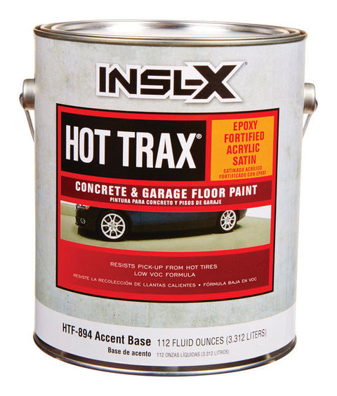 Insl-X Hot-Trax Interior/Exterior Epoxy-Fortified Acrylic Latex Floor Paint Satin 1 gal. Accen