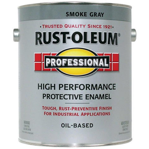 Professional 242255 Enamel Paint, Oil Base, Gloss Sheen, Smoke Gray, 1 gal, Can, 255 to 435 sq-ft/gal Coverage Area, Pack of 2