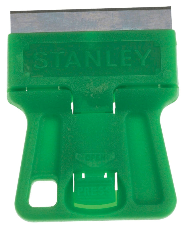 STANLEY 28-100 Scraper, 1-1/2 in W Blade, 1-Edge, Razor Blade, HCS Bla ...