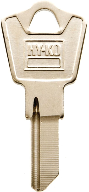 Hy-Ko 11010ES8M Key Blank, Brass, Nickel, For: ESP Vehicle Locks, Pack of 10