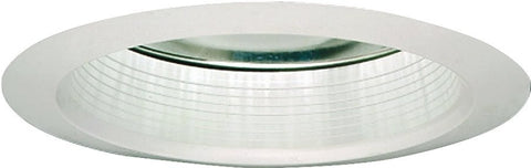 Halo 30WAT Baffle Trim, 6 in Dia, 5 in OAH, Metal Body, White, For: H7ICT, H7ICAT, H7RICT and H7ICATNB Series Housing