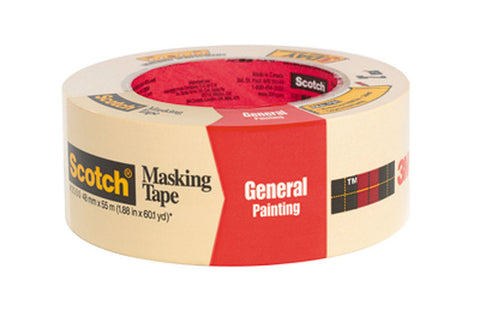 Scotch 1.88 in. W x 60 yd. L General Purpose Masking Tape Medium to High Strength Beige 1 pk