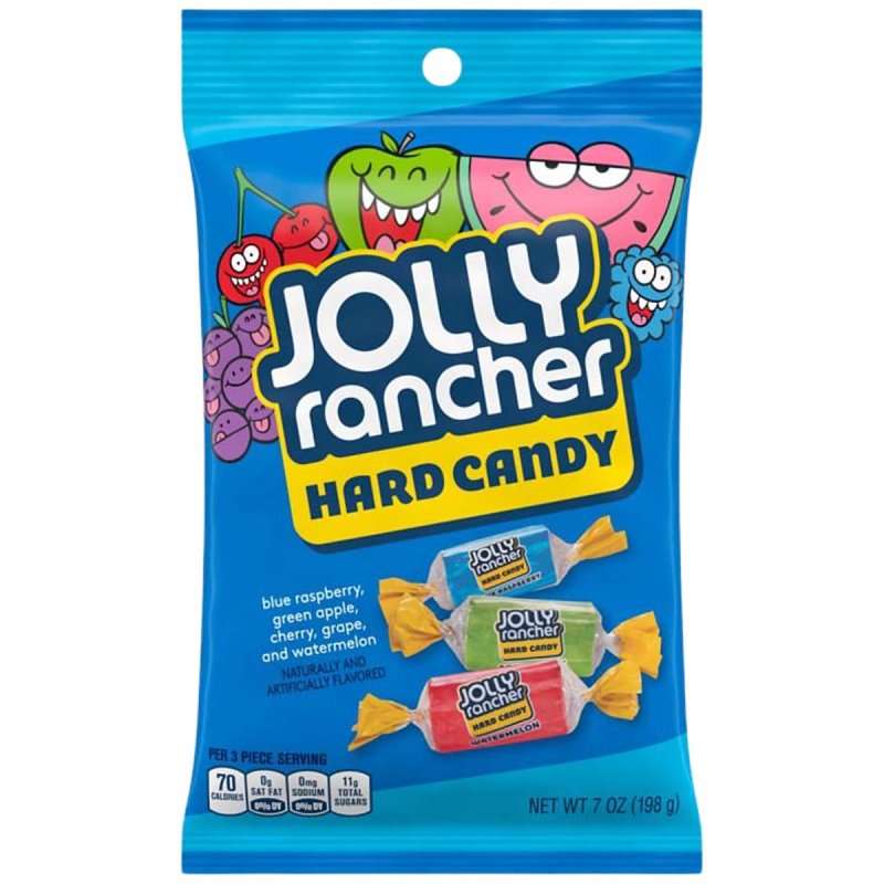 JOLLY Rancher LEA70230 Hard Candy, Original, 7 oz, Bag, Pack of 12 ...