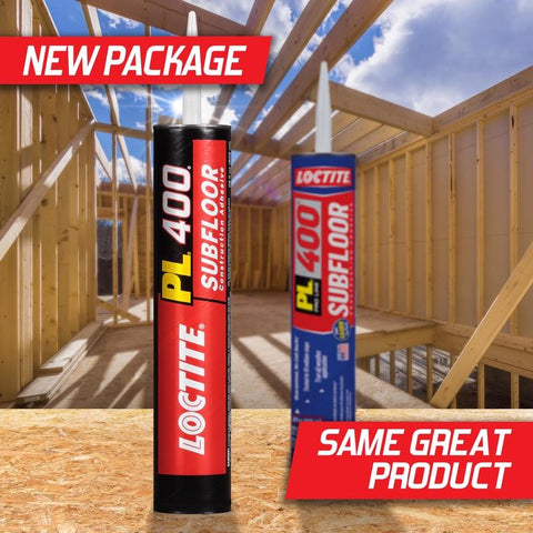 Loctite PL 400 Subfloor Adhesive Synthetic Rubber Subfloor Construction Adhesive 28 oz, Pack of 12