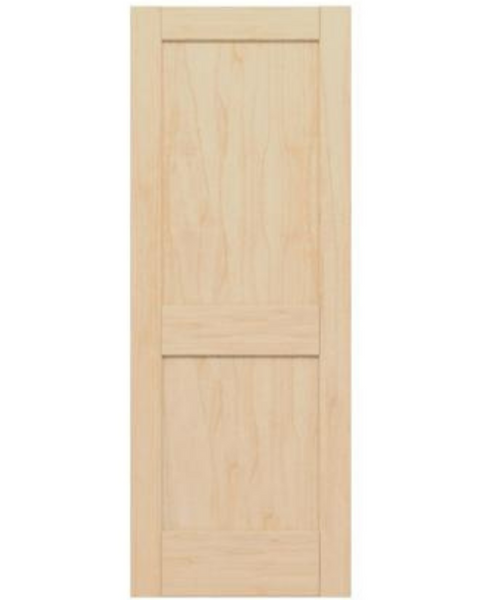 24 in. x 80 in. 2 Raised Panel Interior Door Pine